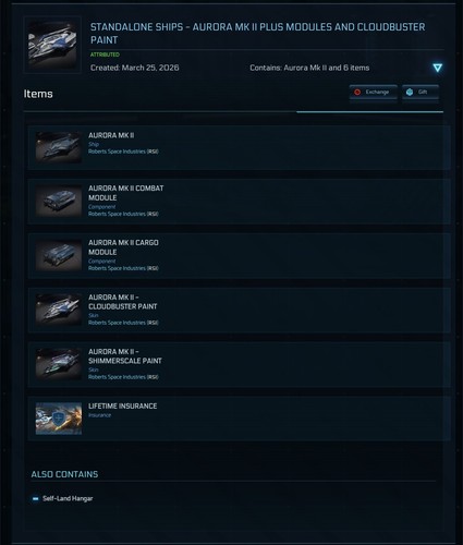 Star citizen aurora ii 2 - -, mk
